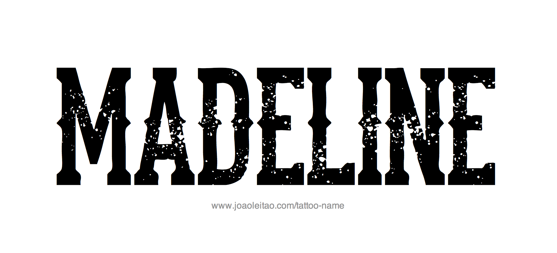 Madeline Name Tattoo Designs